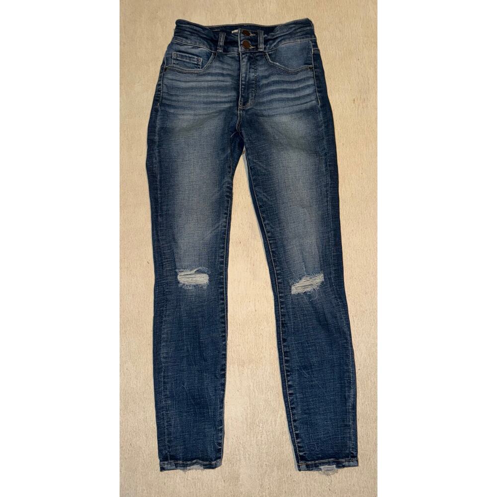 BKE women’s Billie slim fit high rise ankle skinny blue jeans - Picture 3 of 16